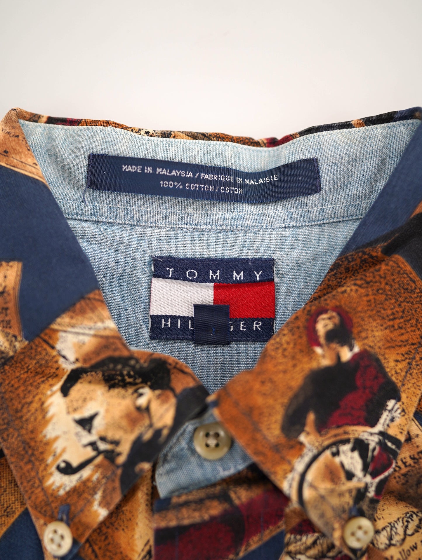 90s TOMMY HILFIGER design shirt