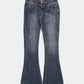flare denim pants