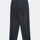 two tuck wool check pants