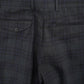 two tuck wool check pants