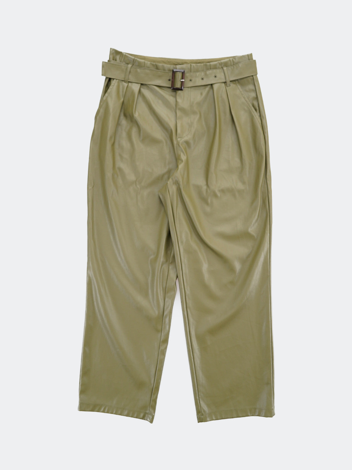 two tuck polyester pants