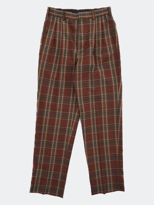 90s check pattern pants