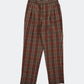 90s check pattern pants