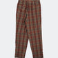 90s check pattern pants