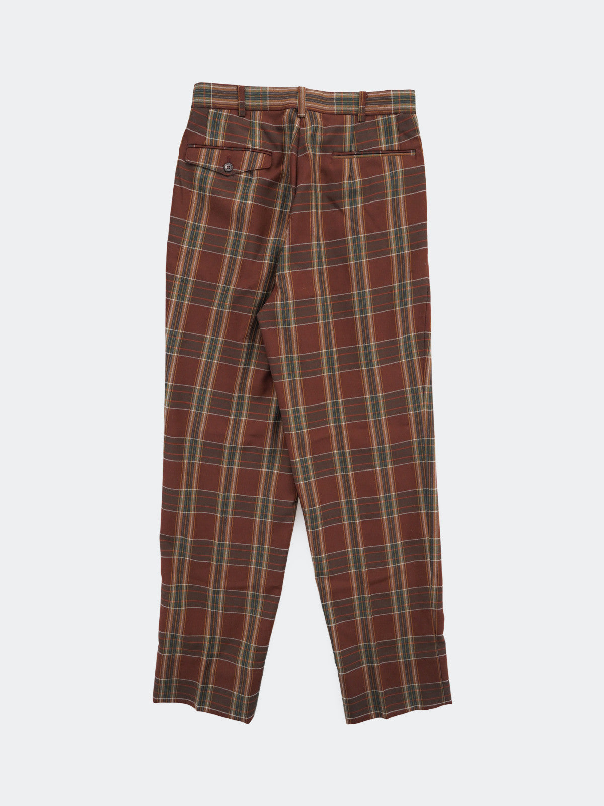 90s check pattern pants