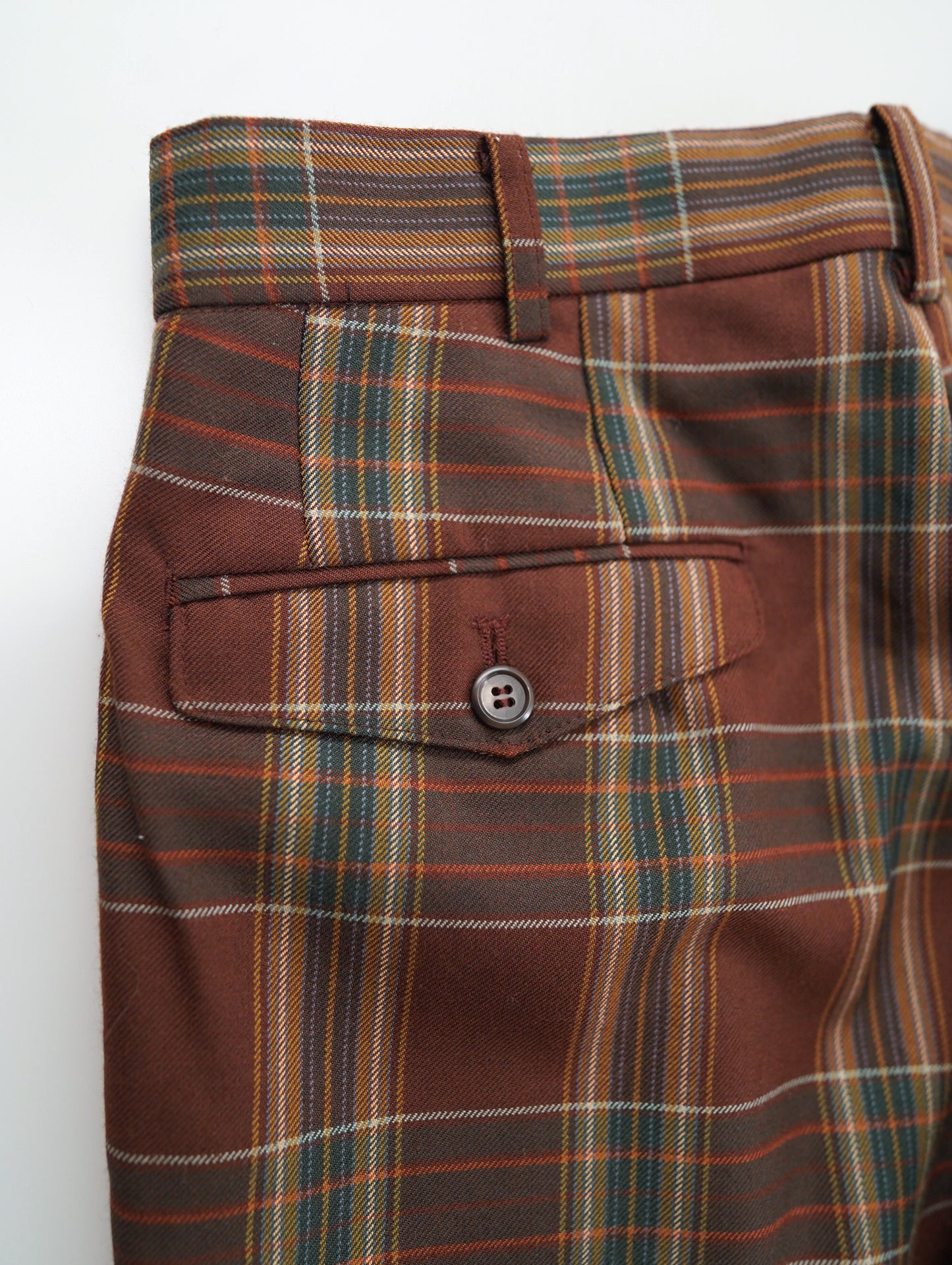 90s check pattern pants