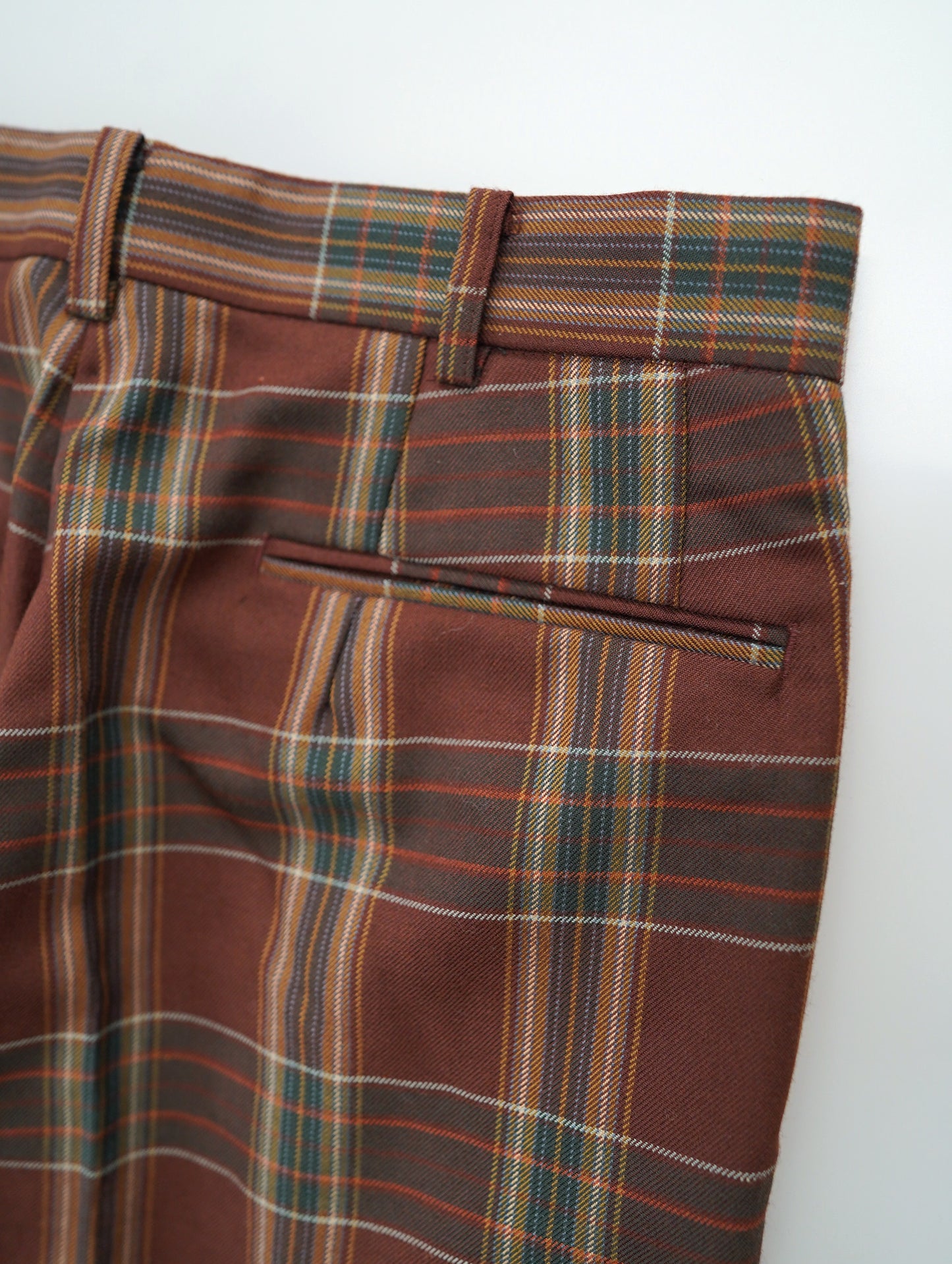 90s check pattern pants