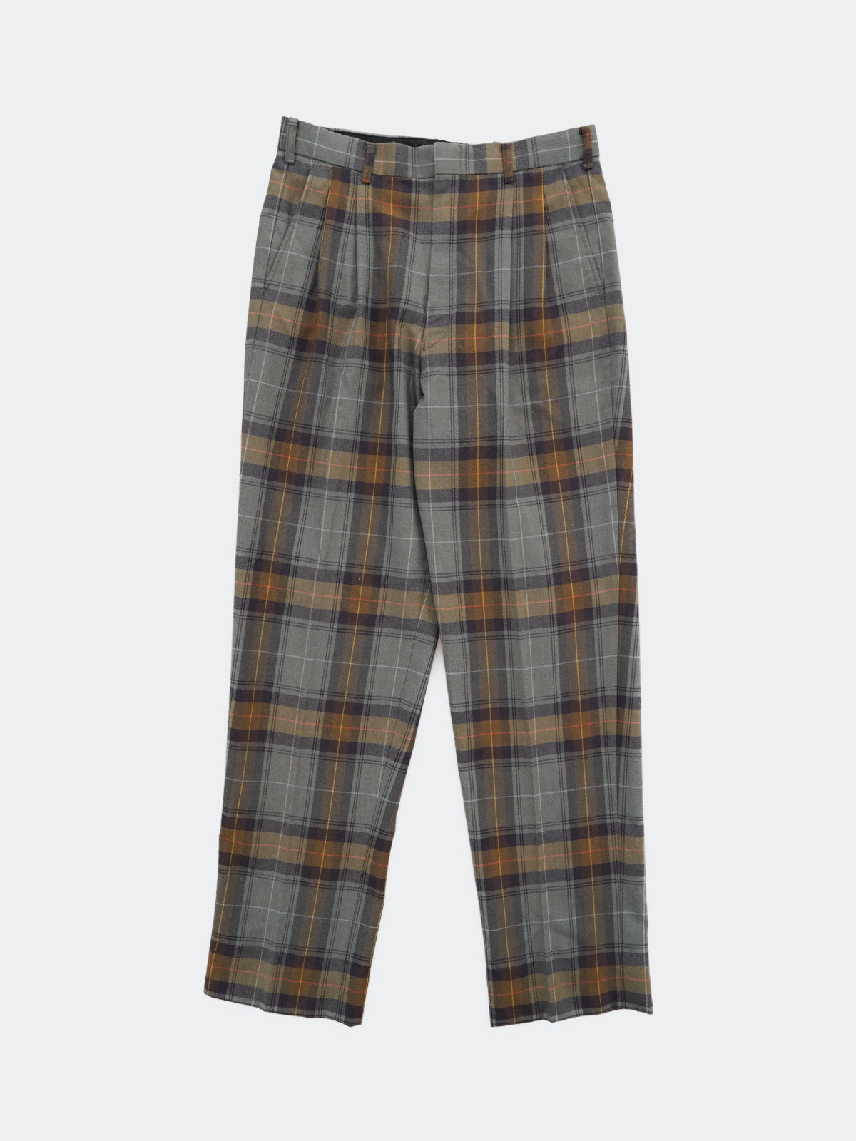 90s check pattern pants