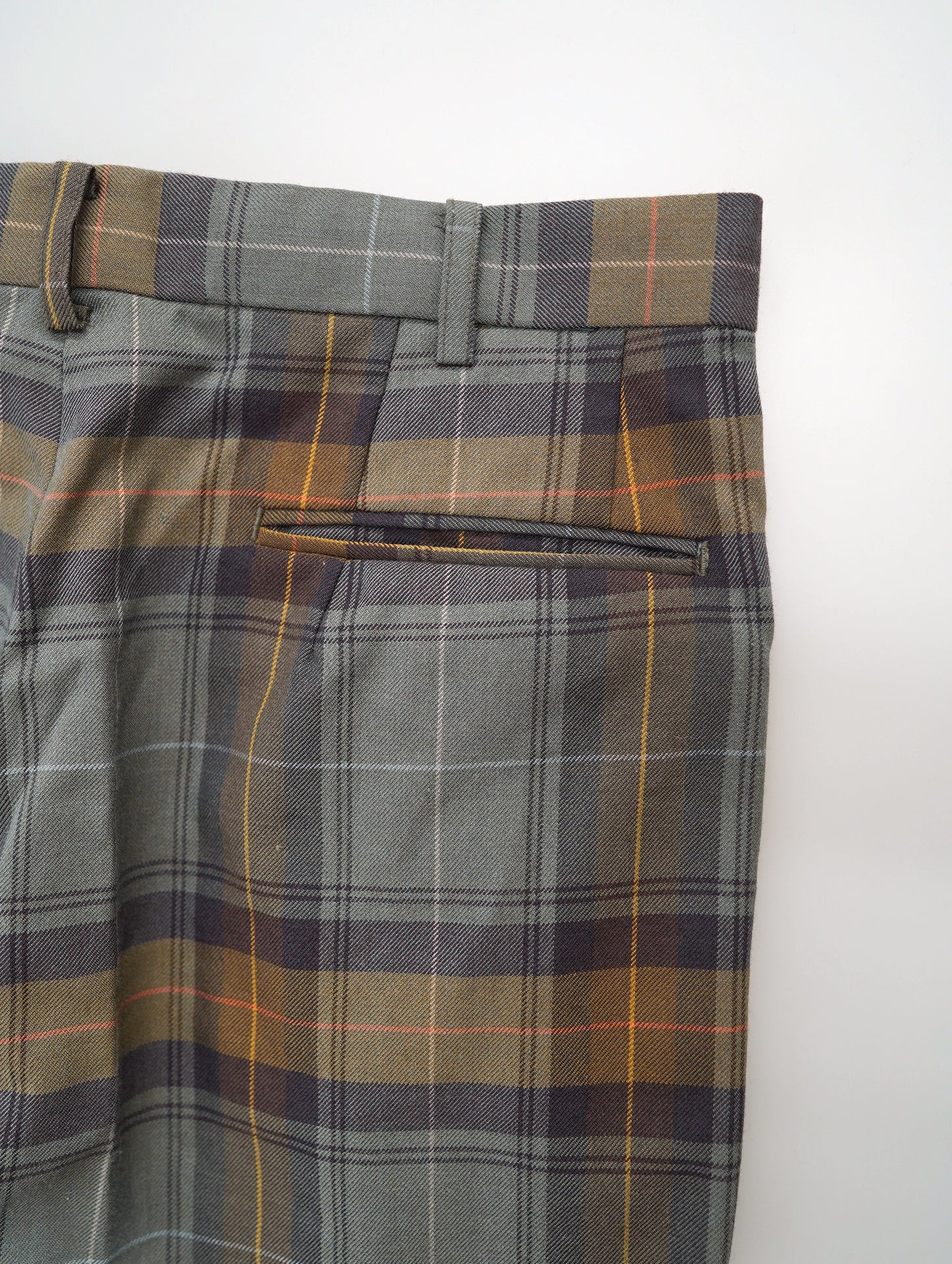 90s check pattern pants