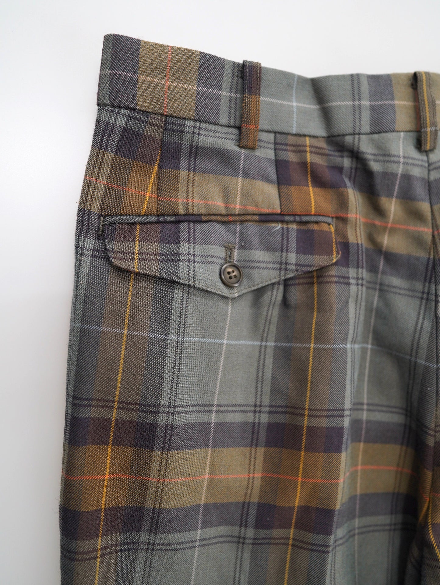 90s check pattern pants