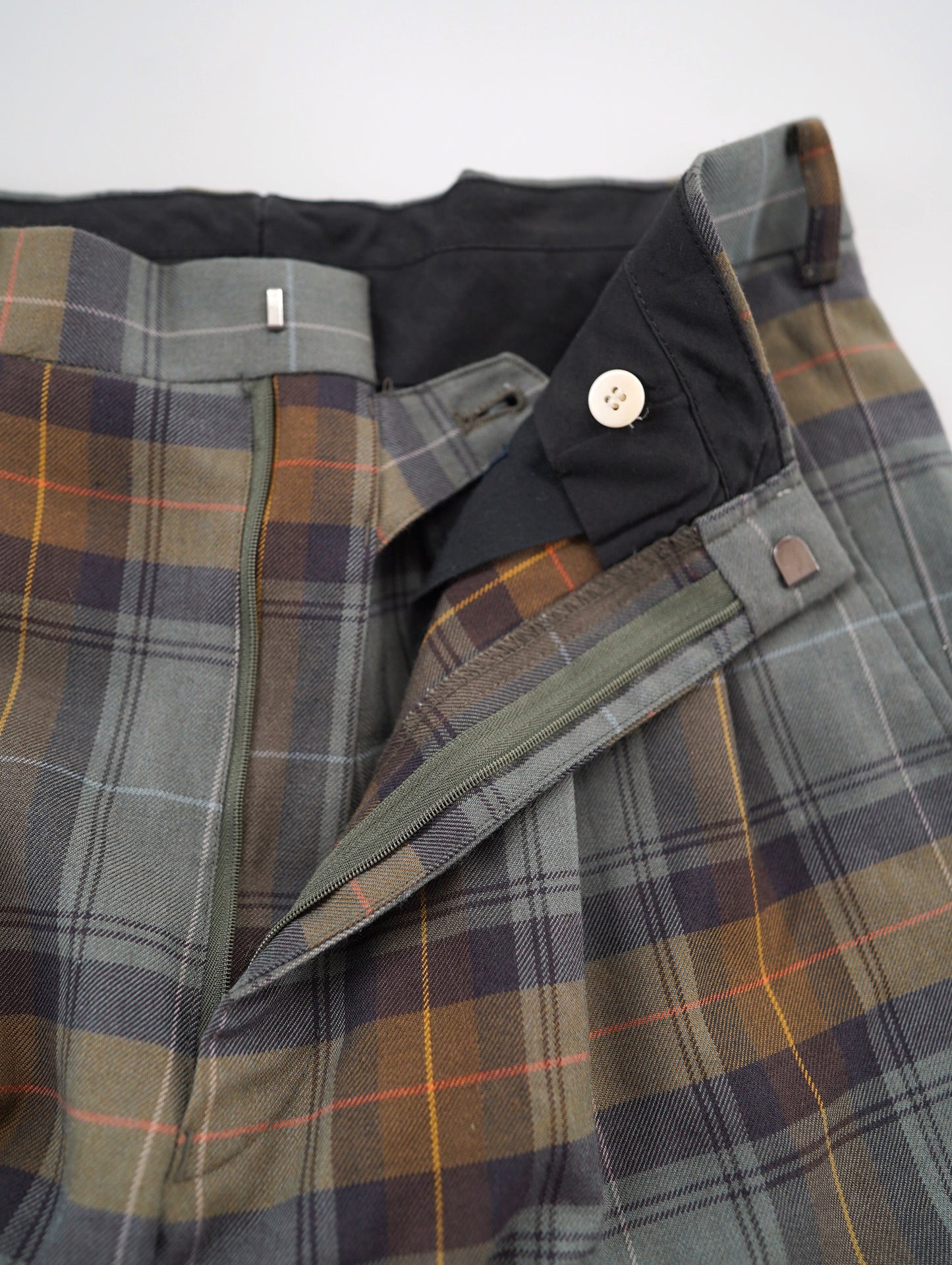 90s check pattern pants