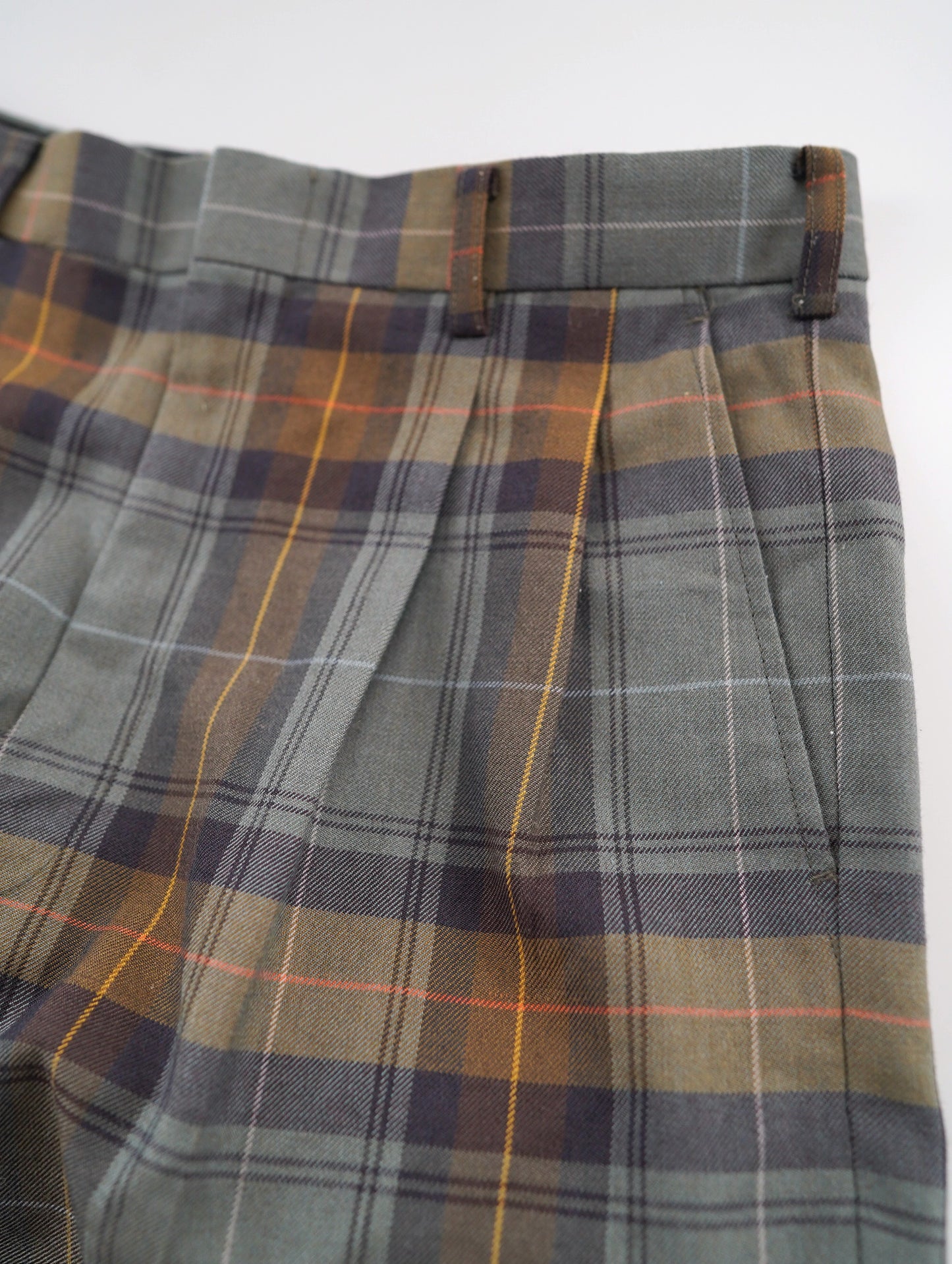 90s check pattern pants