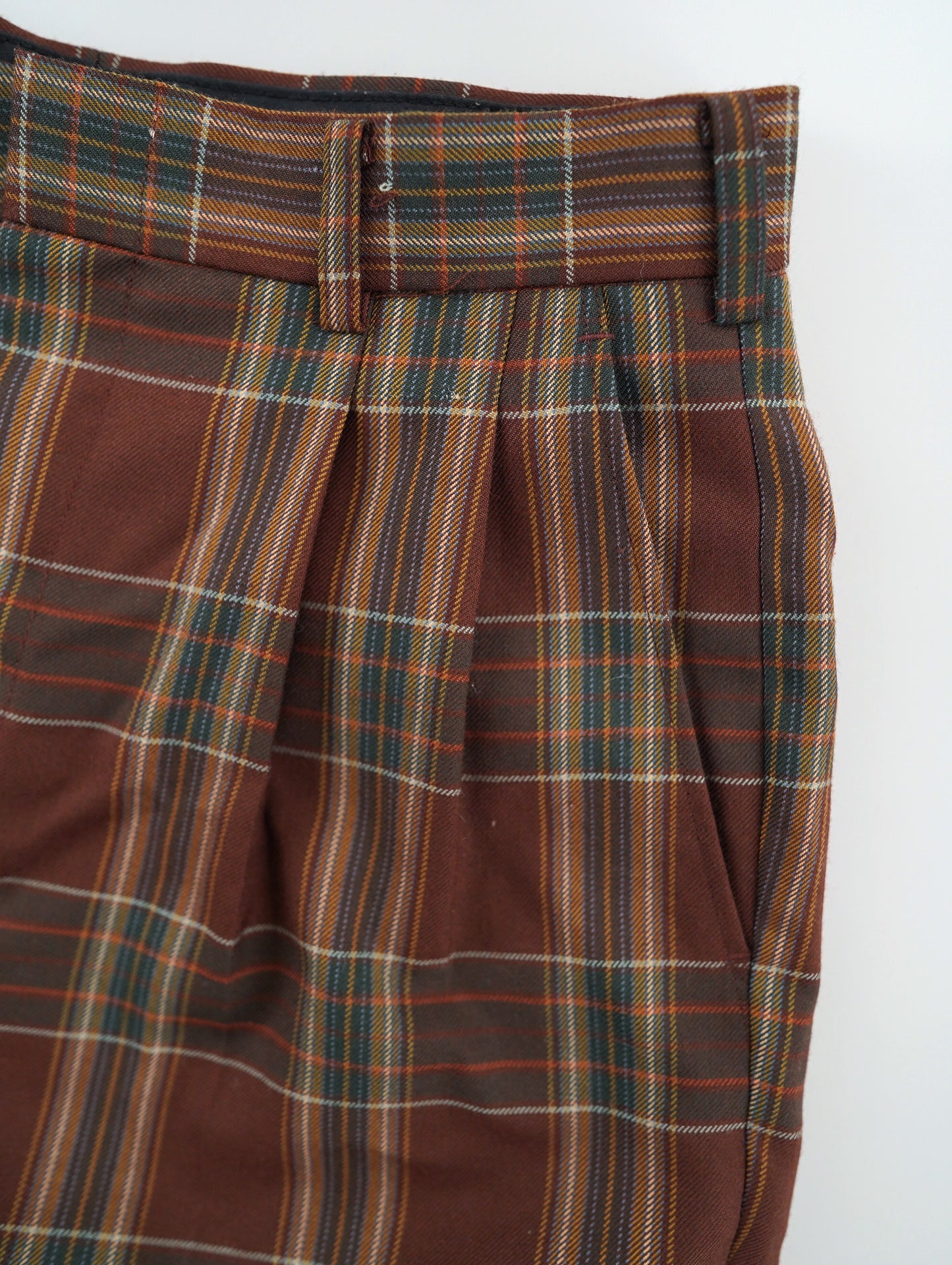 90s check pattern pants