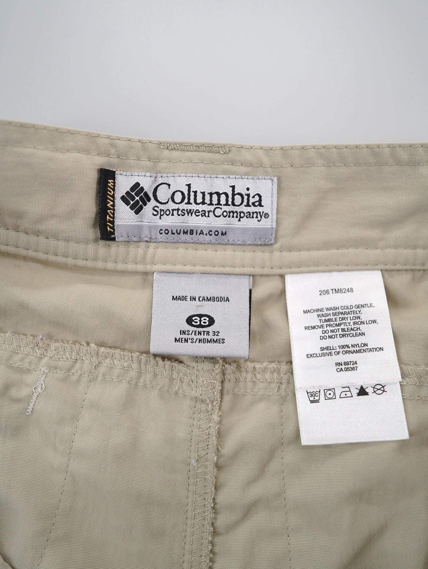 Columbia 2way nylon cargo pants