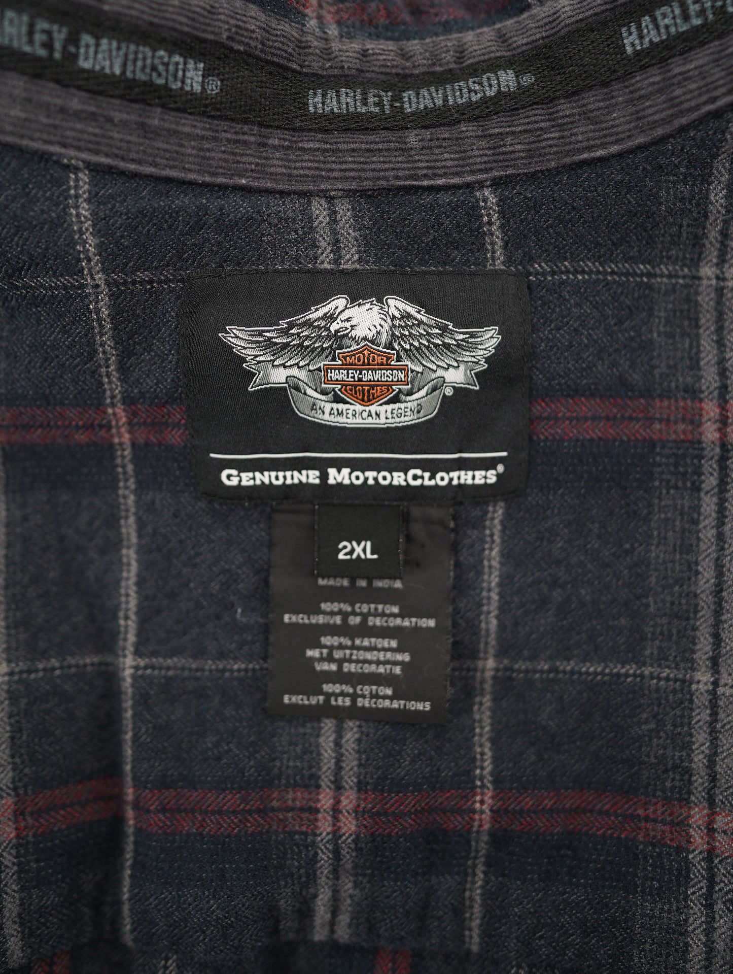 HARLEY DAVIDSON check shirt