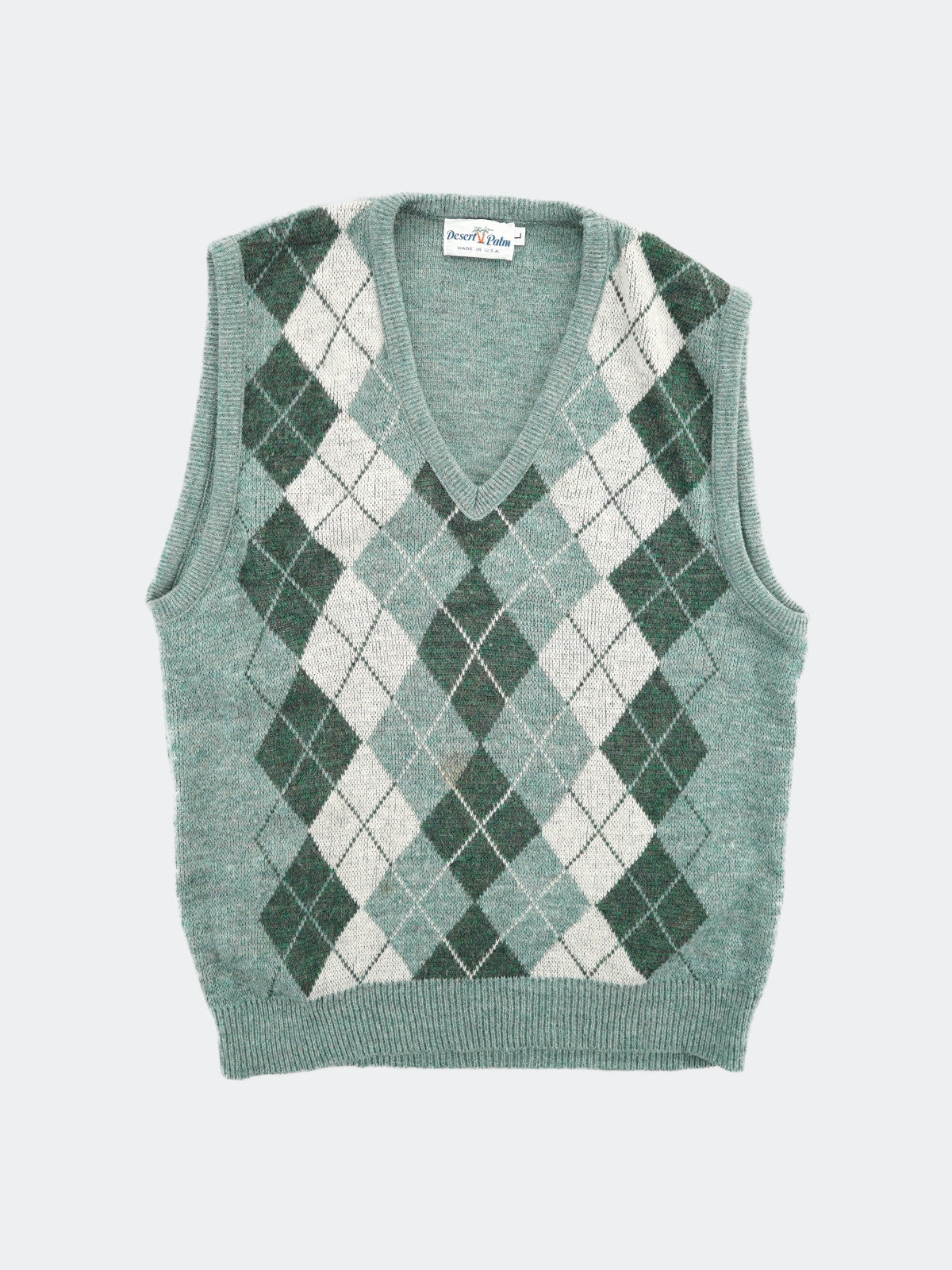 argyle knit vest