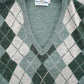 argyle knit vest