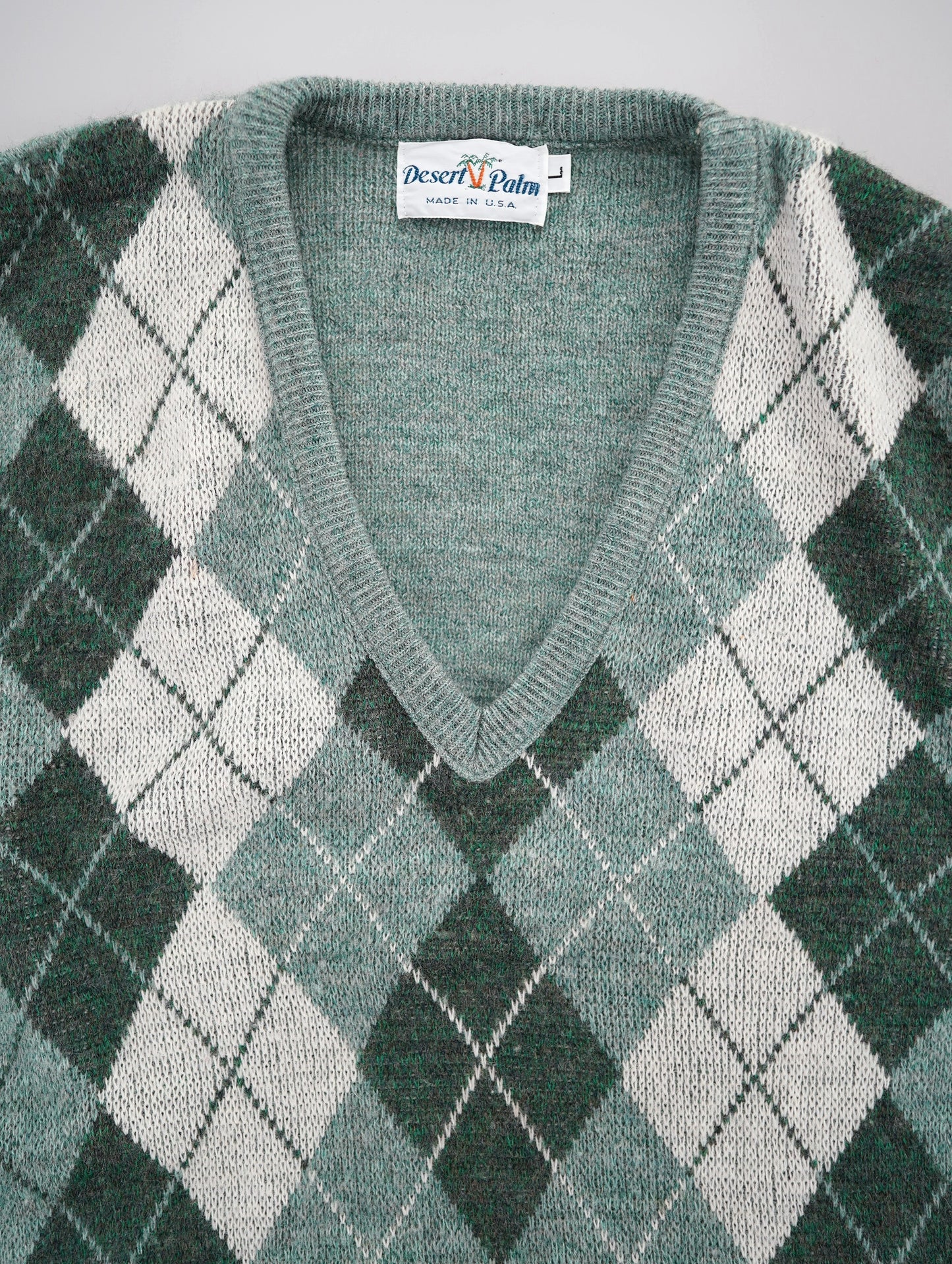 argyle knit vest