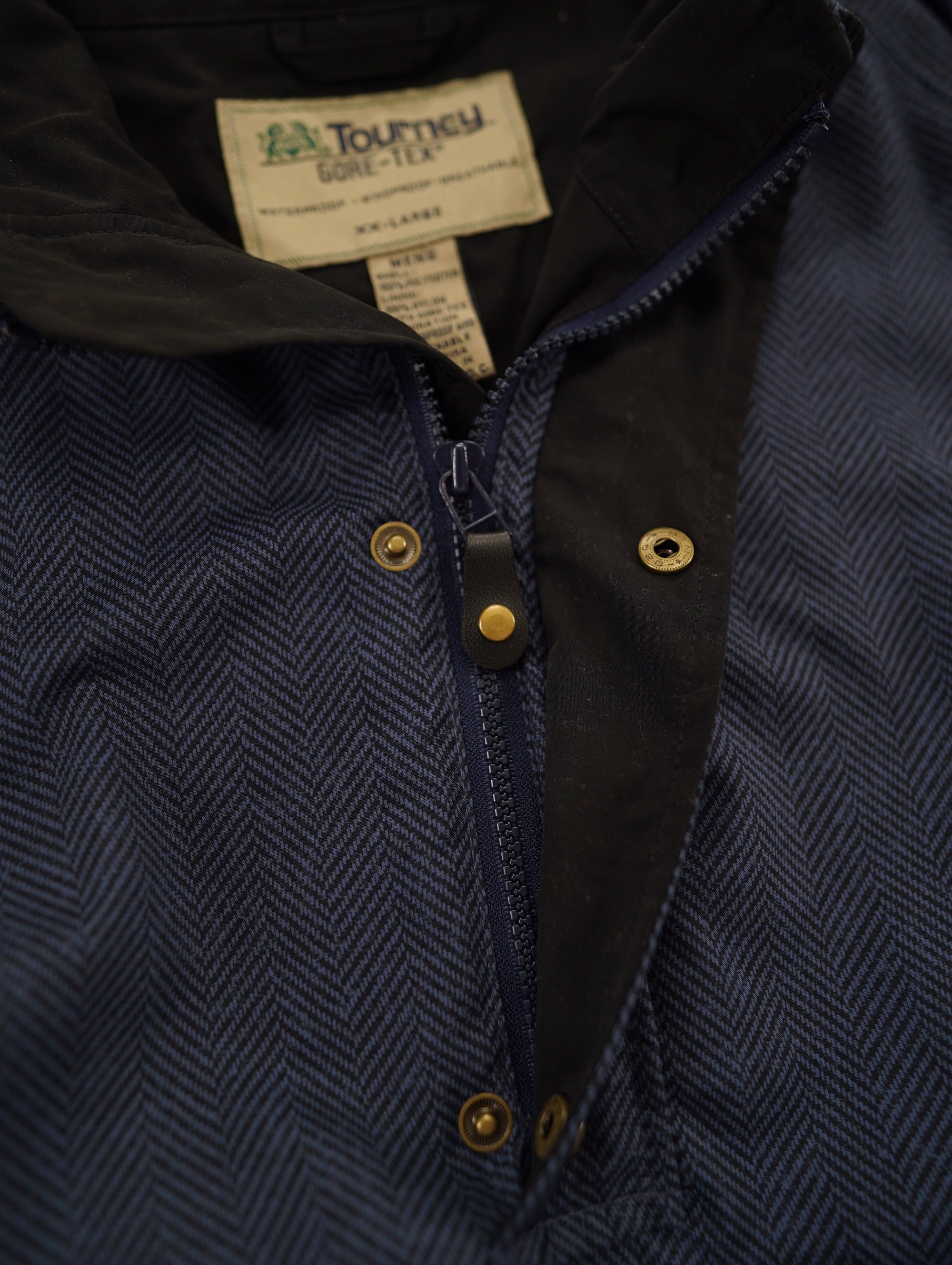TOURNEY GORE-TEX チェック ナイロンジャケット XXL 4077 古着–80