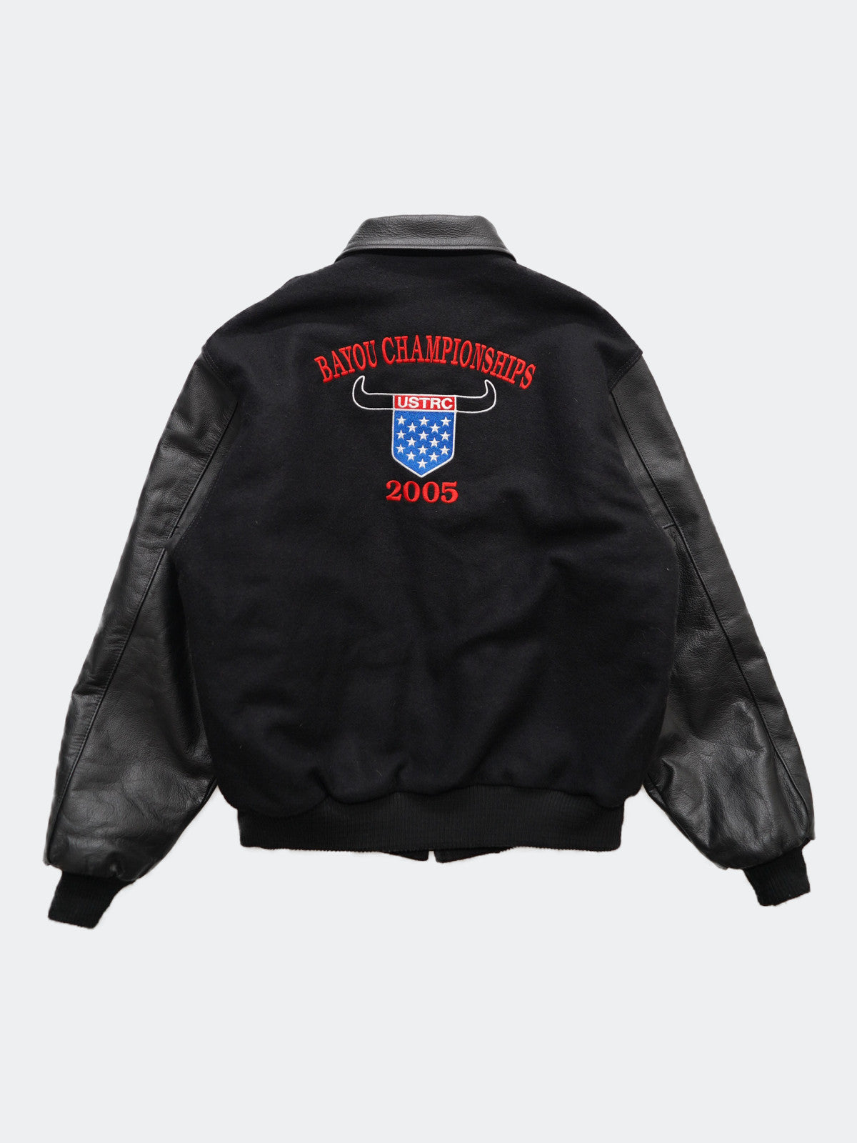 00s leather stadium jacket