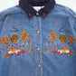 90s stitch denim shirt