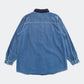 90s stitch denim shirt