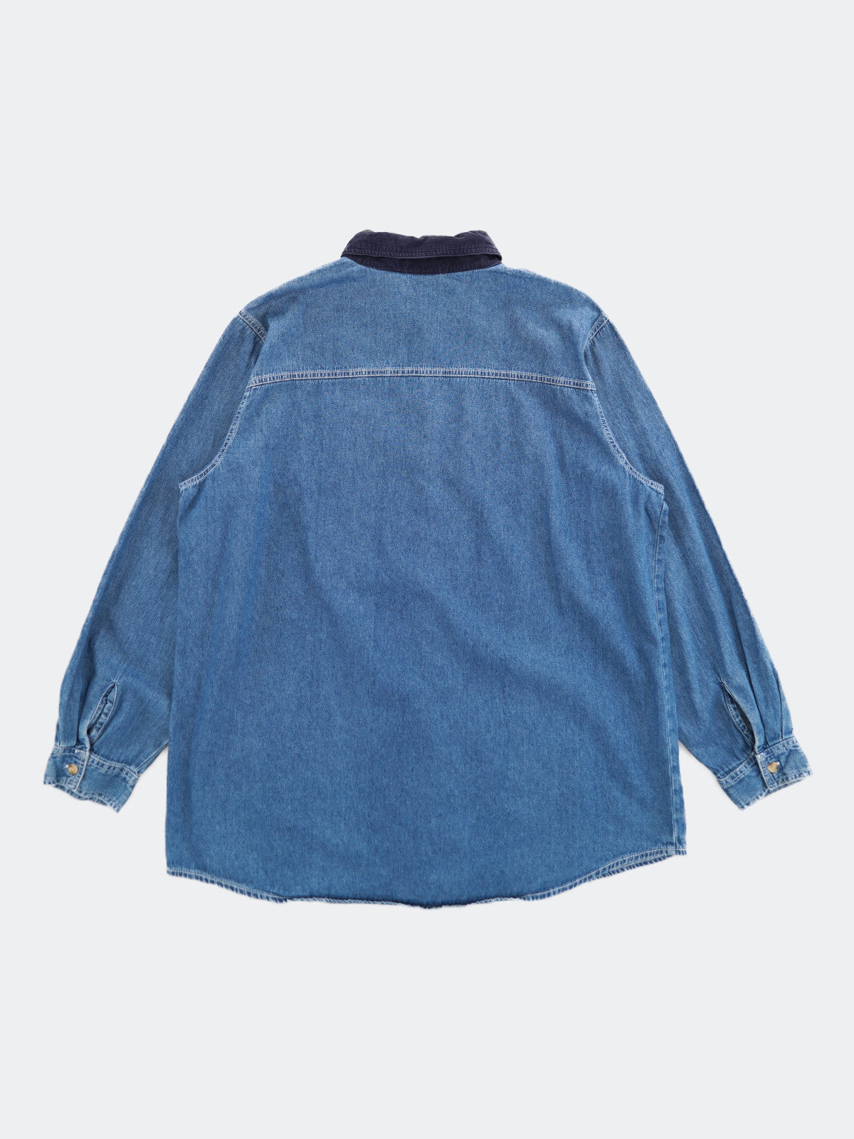 90s stitch denim shirt