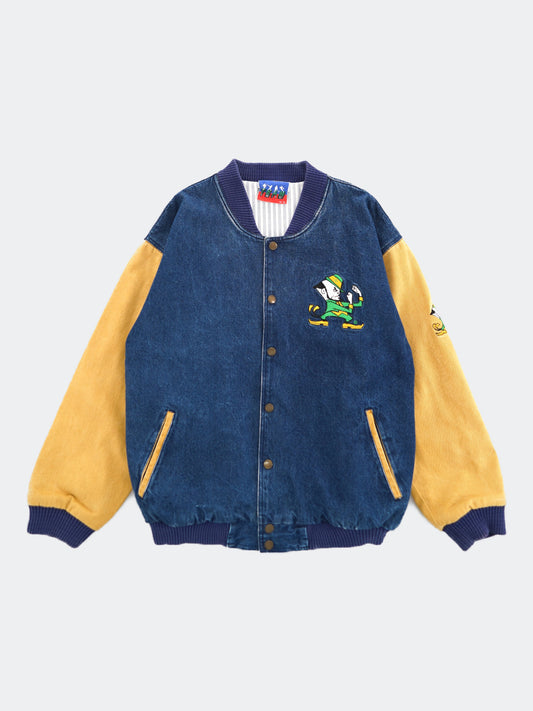 University of Notre Dame denim stadium jacket