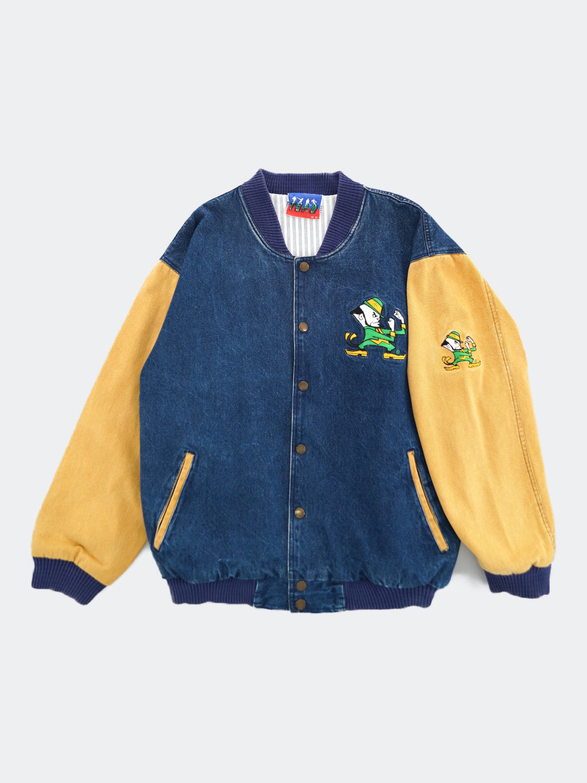 University of Notre Dame denim stadium jacket