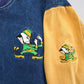 University of Notre Dame denim stadium jacket