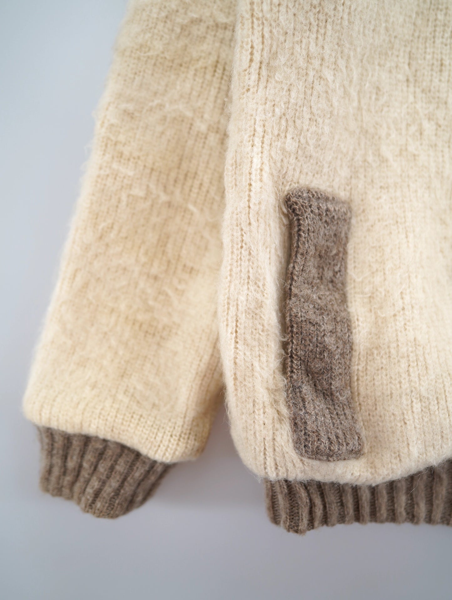 70s wool zip up jacket