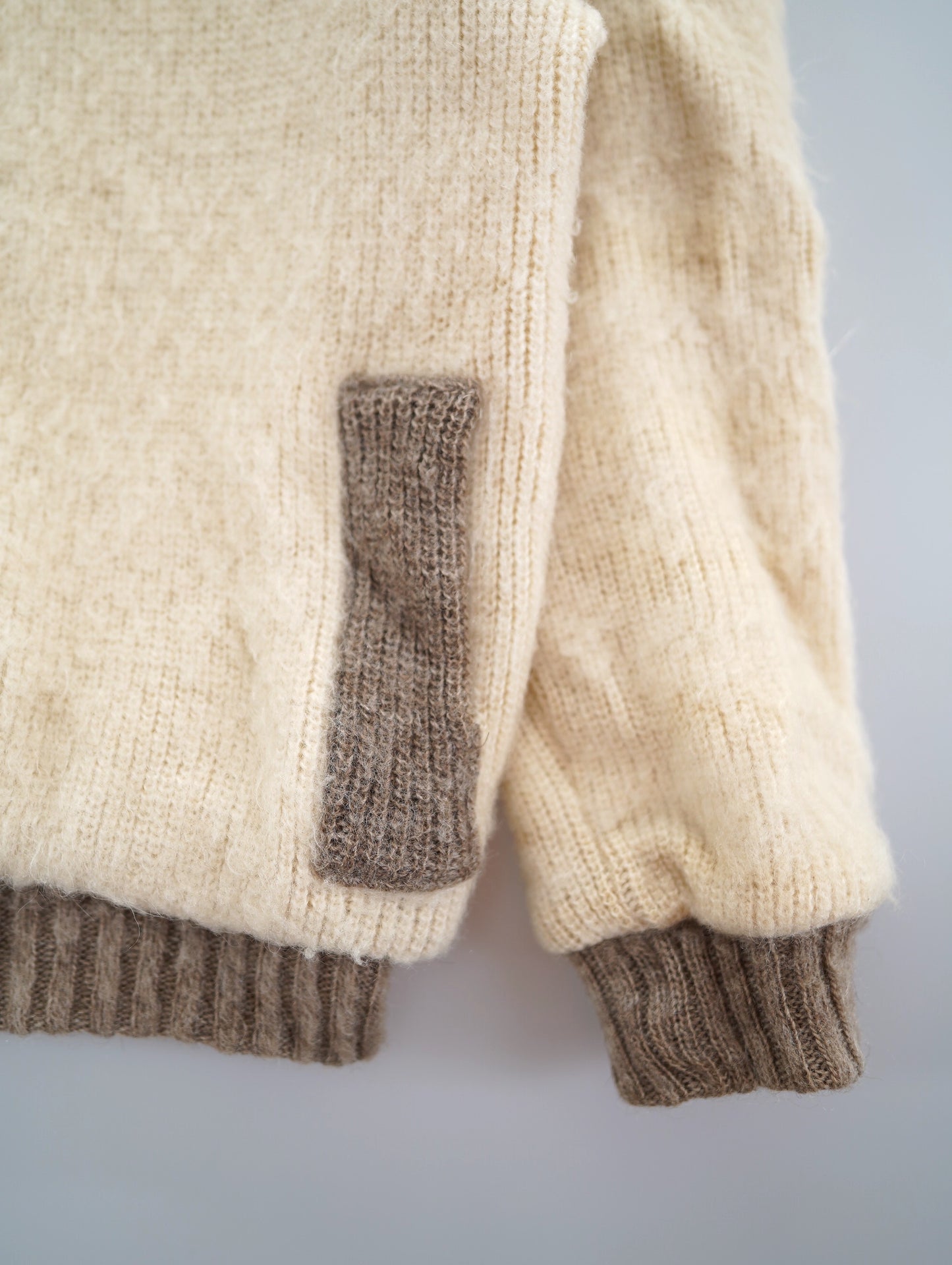 70s wool zip up jacket