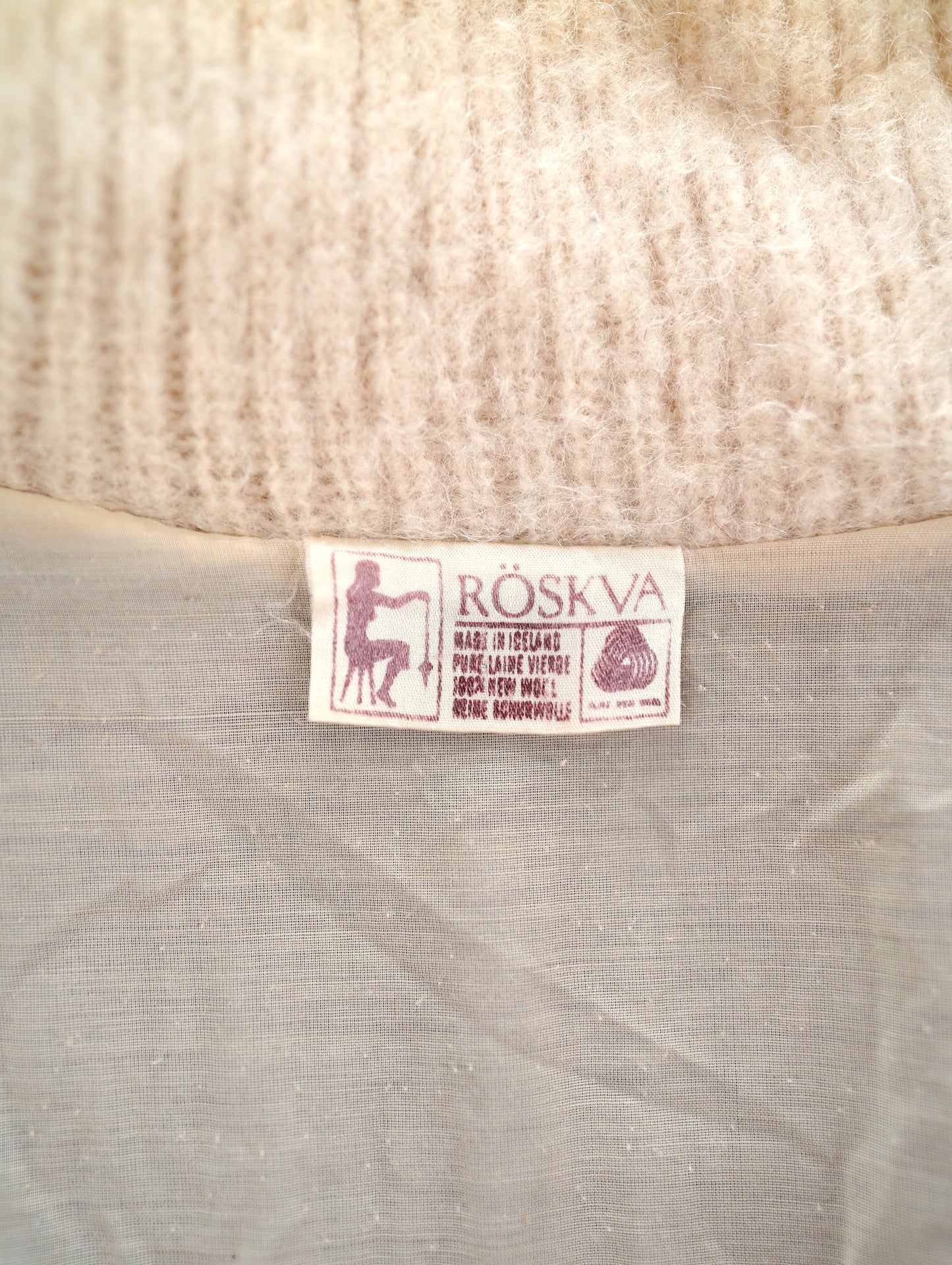 70s wool zip up jacket