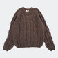 80s-90s cable knit sweater