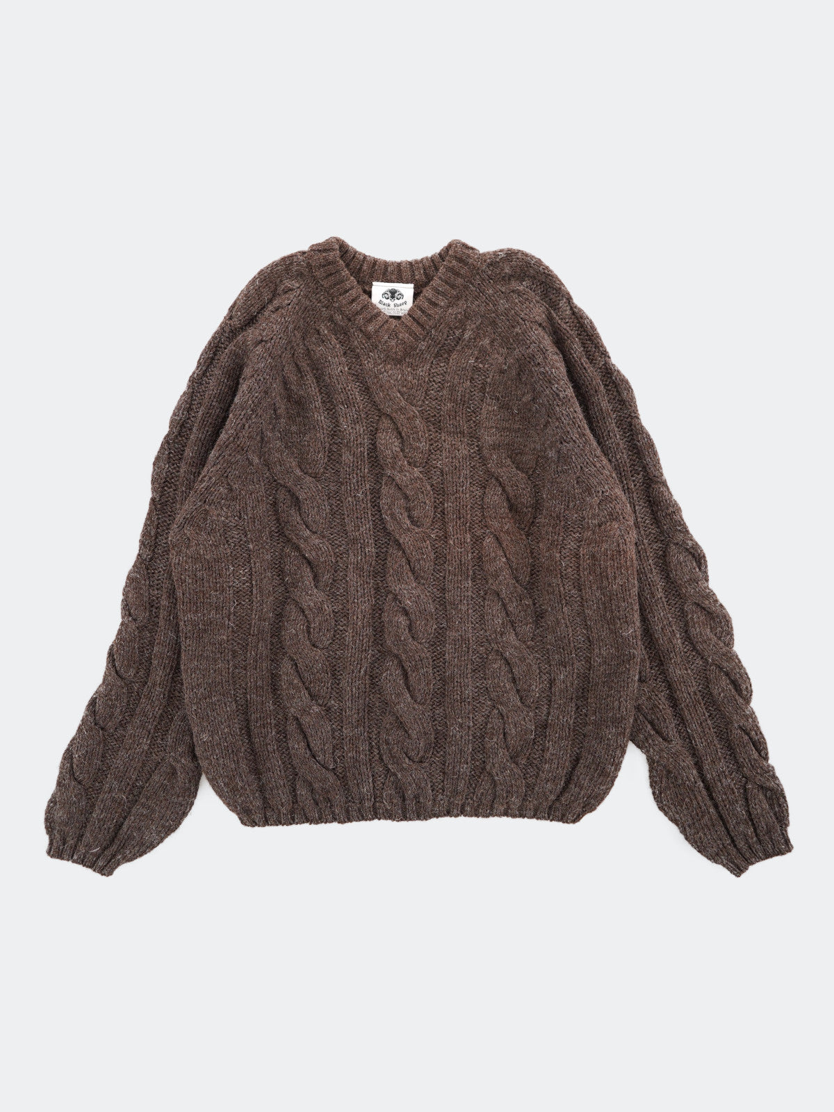 80s-90s cable knit sweater