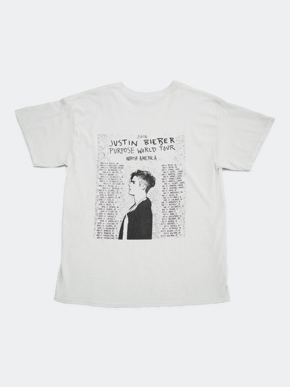 JUSTIN BIEBER 2016 Tour tee