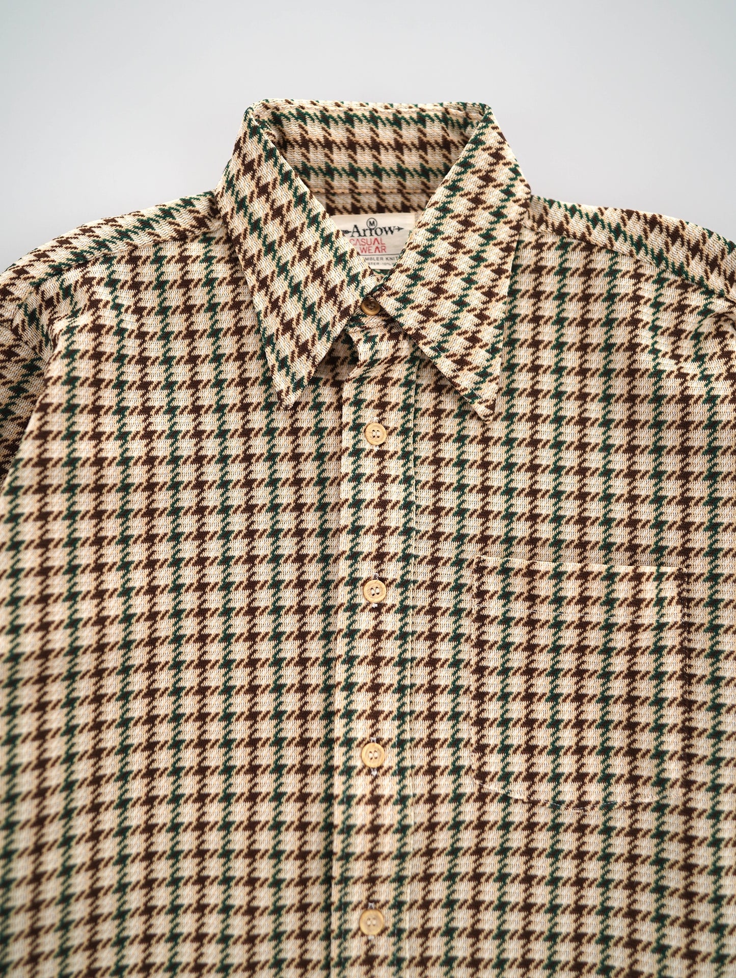 70s Arrow houndstooth shirt