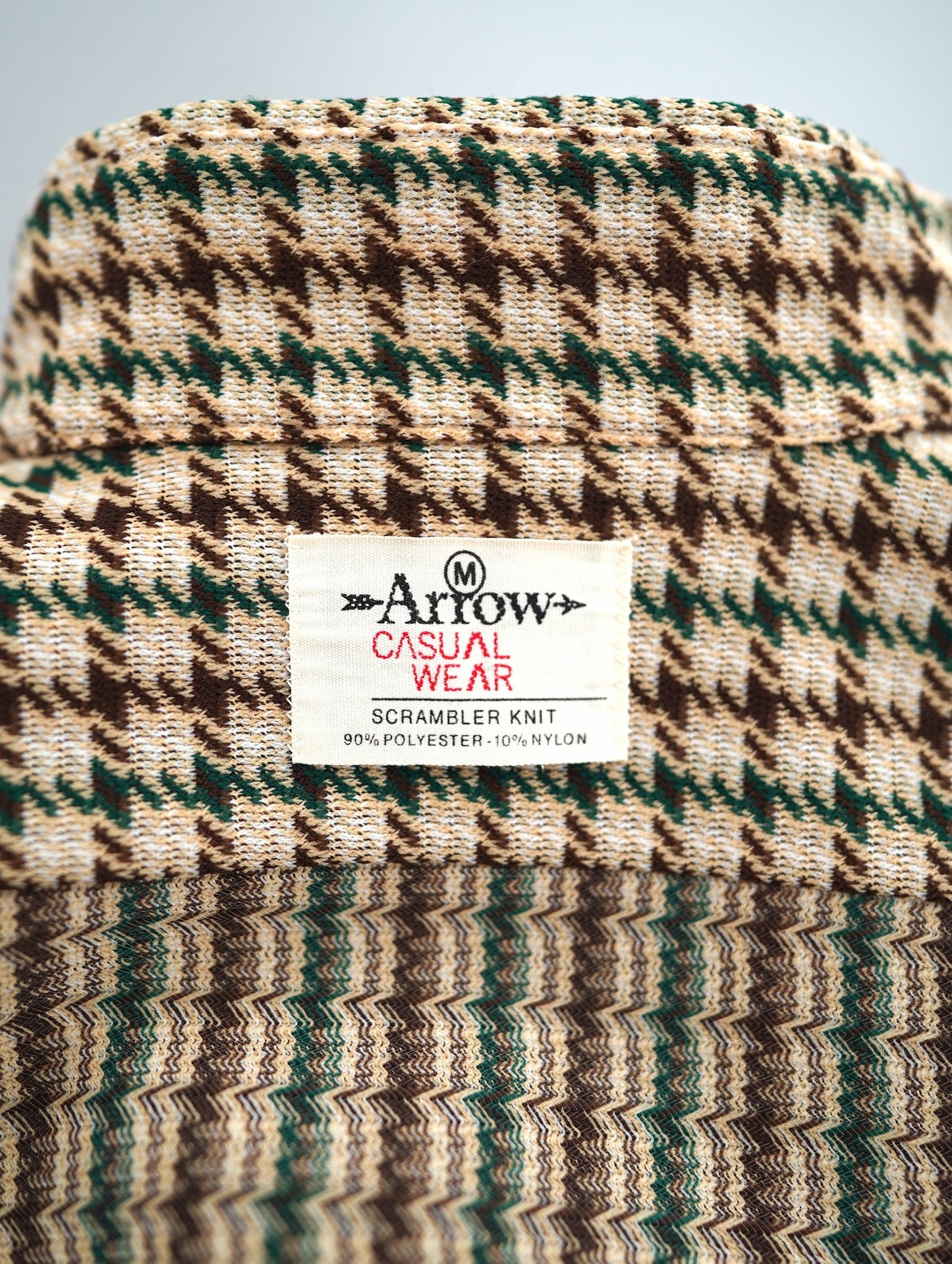 70s Arrow houndstooth shirt