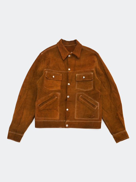 60s-70s suede leather jacket