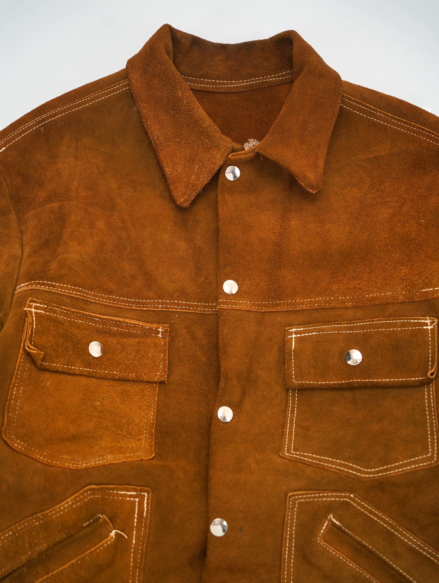 60s-70s suede leather jacket