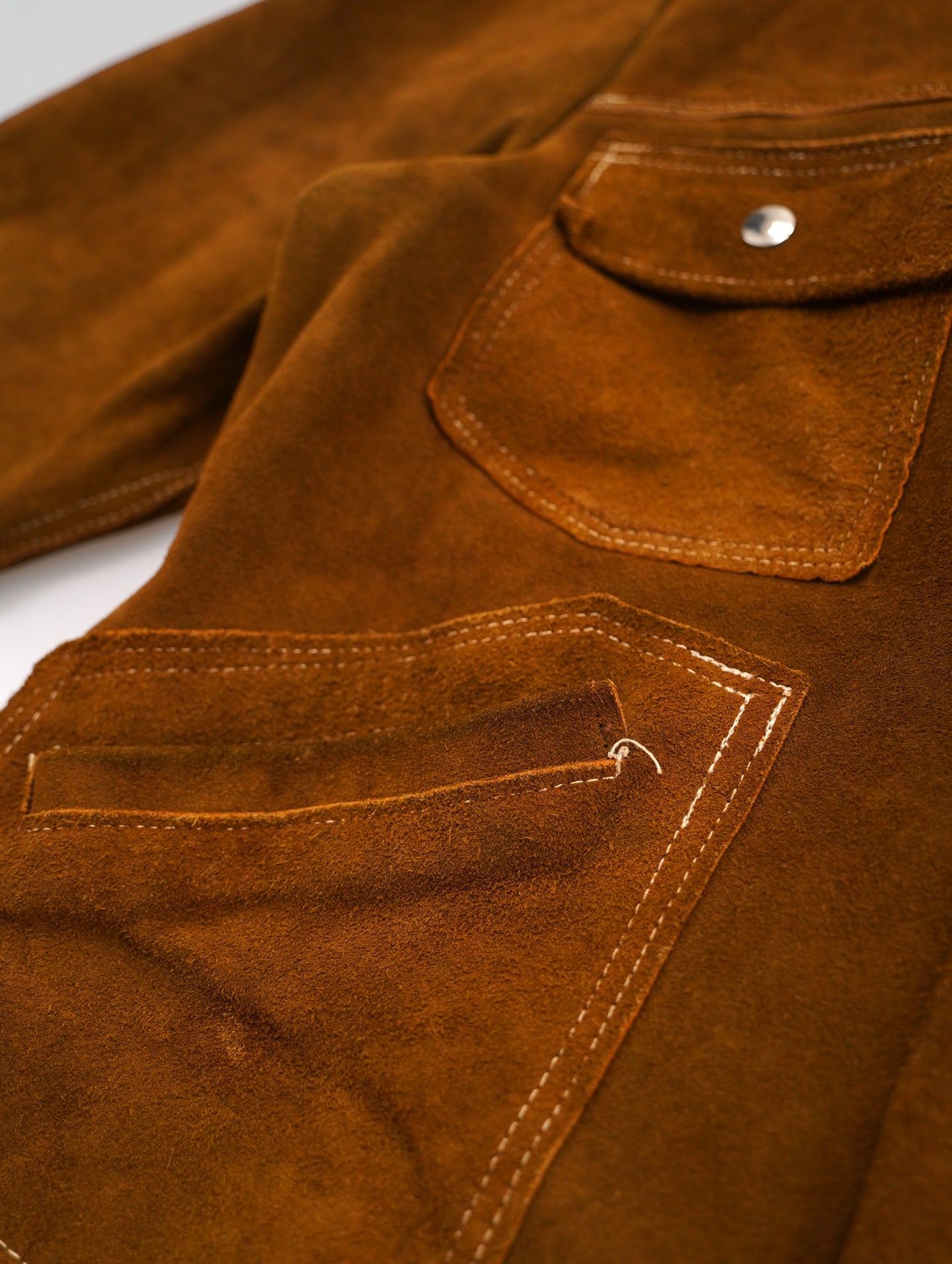 60s-70s suede leather jacket