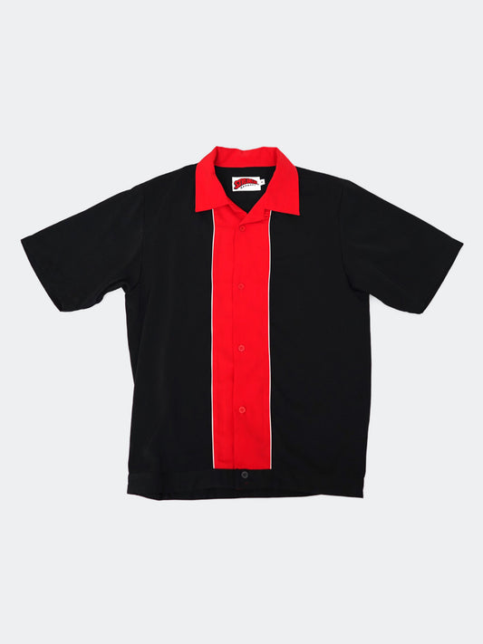 open coller bowling shirt