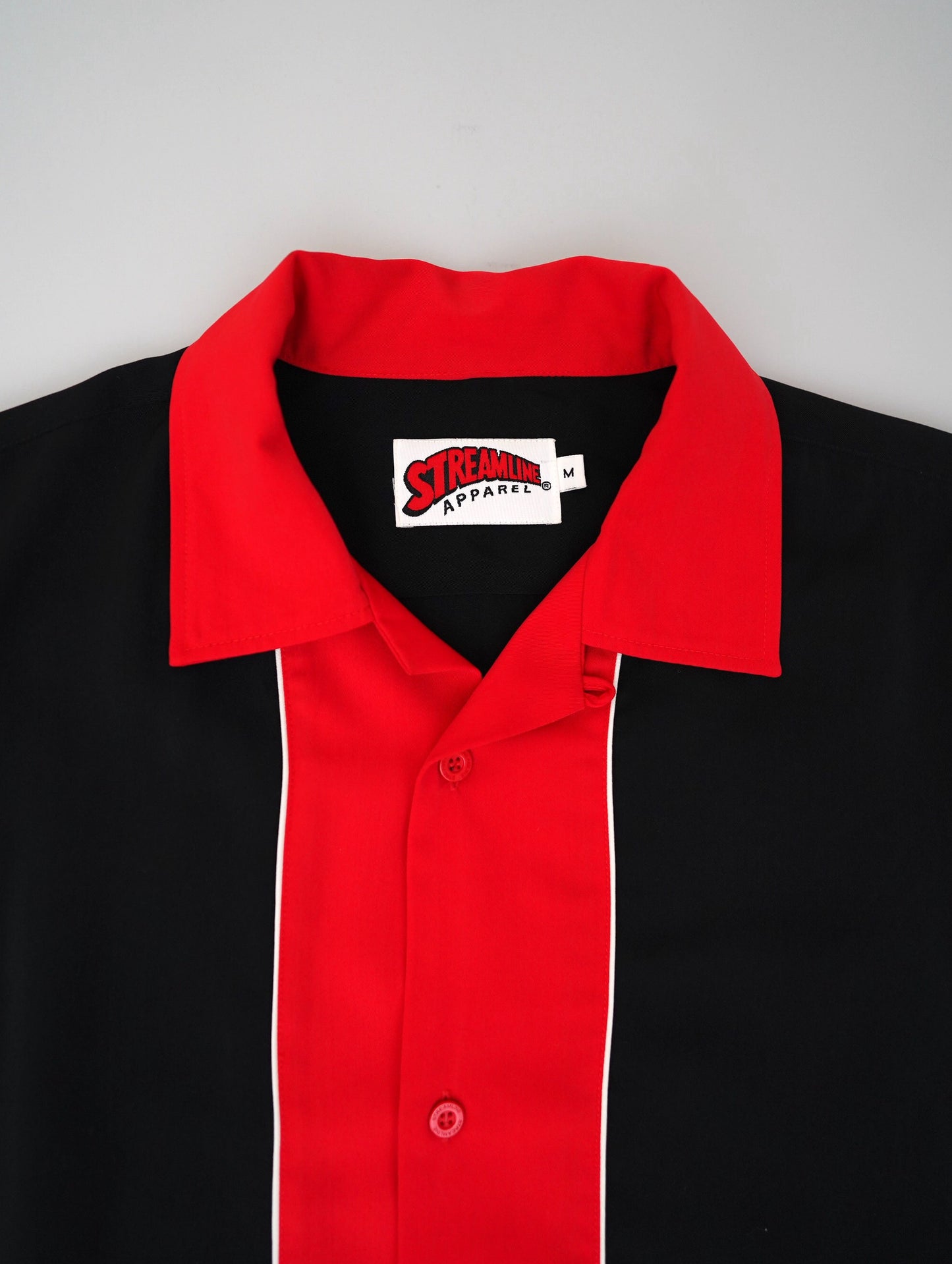 open coller bowling shirt
