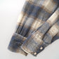 60s-70s check flannel shirt