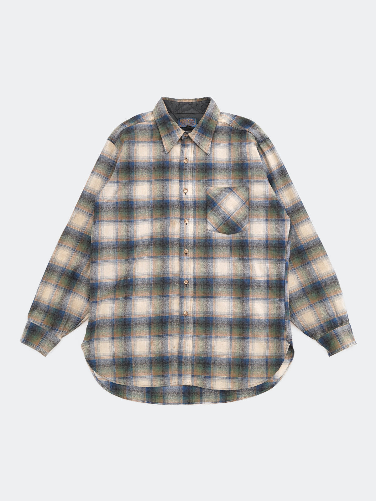 70s Pendleton check wool shirt