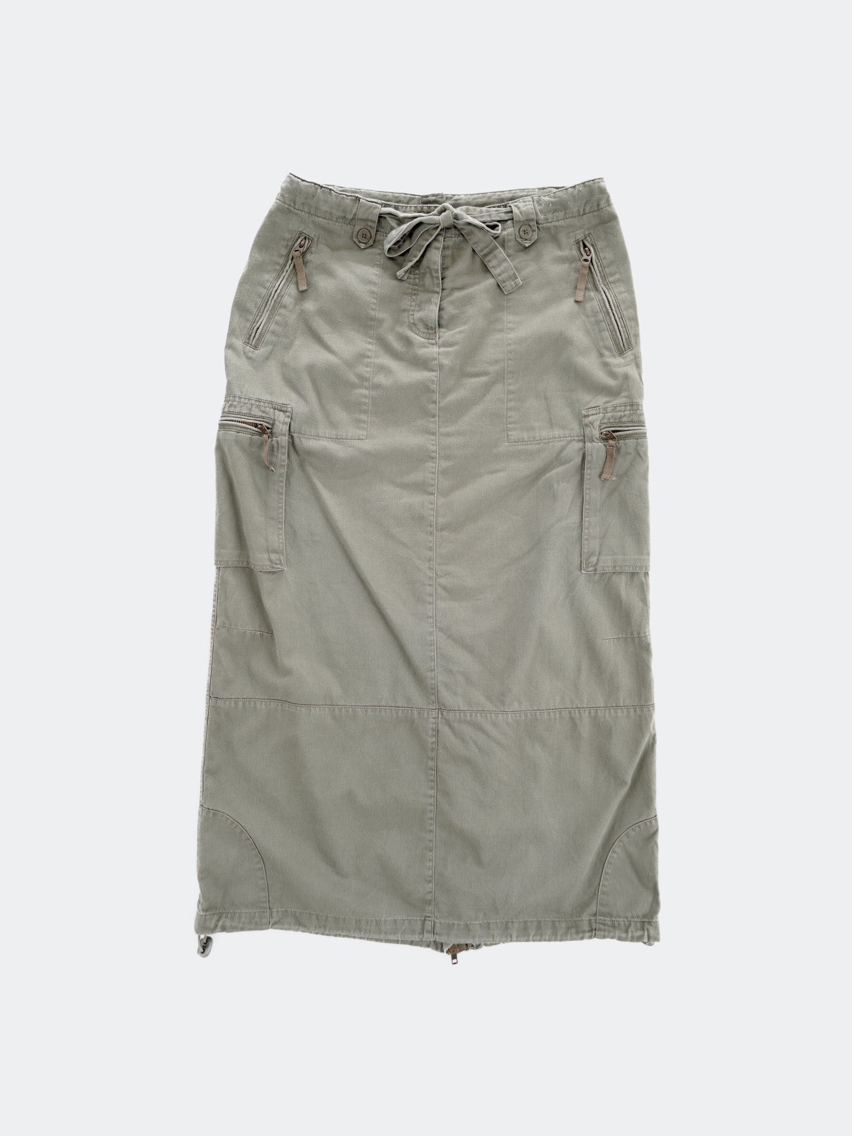 militaly cargo long skirt