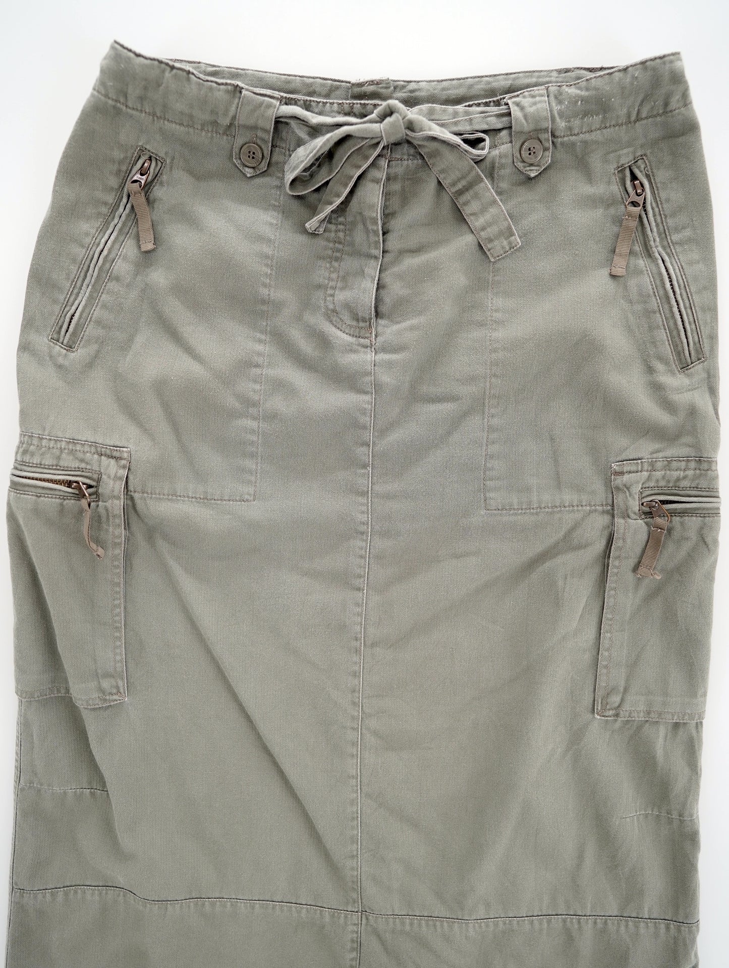 militaly cargo long skirt