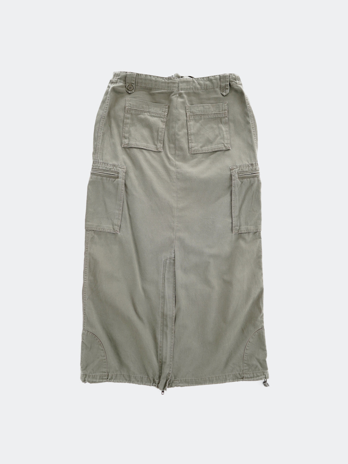 militaly cargo long skirt