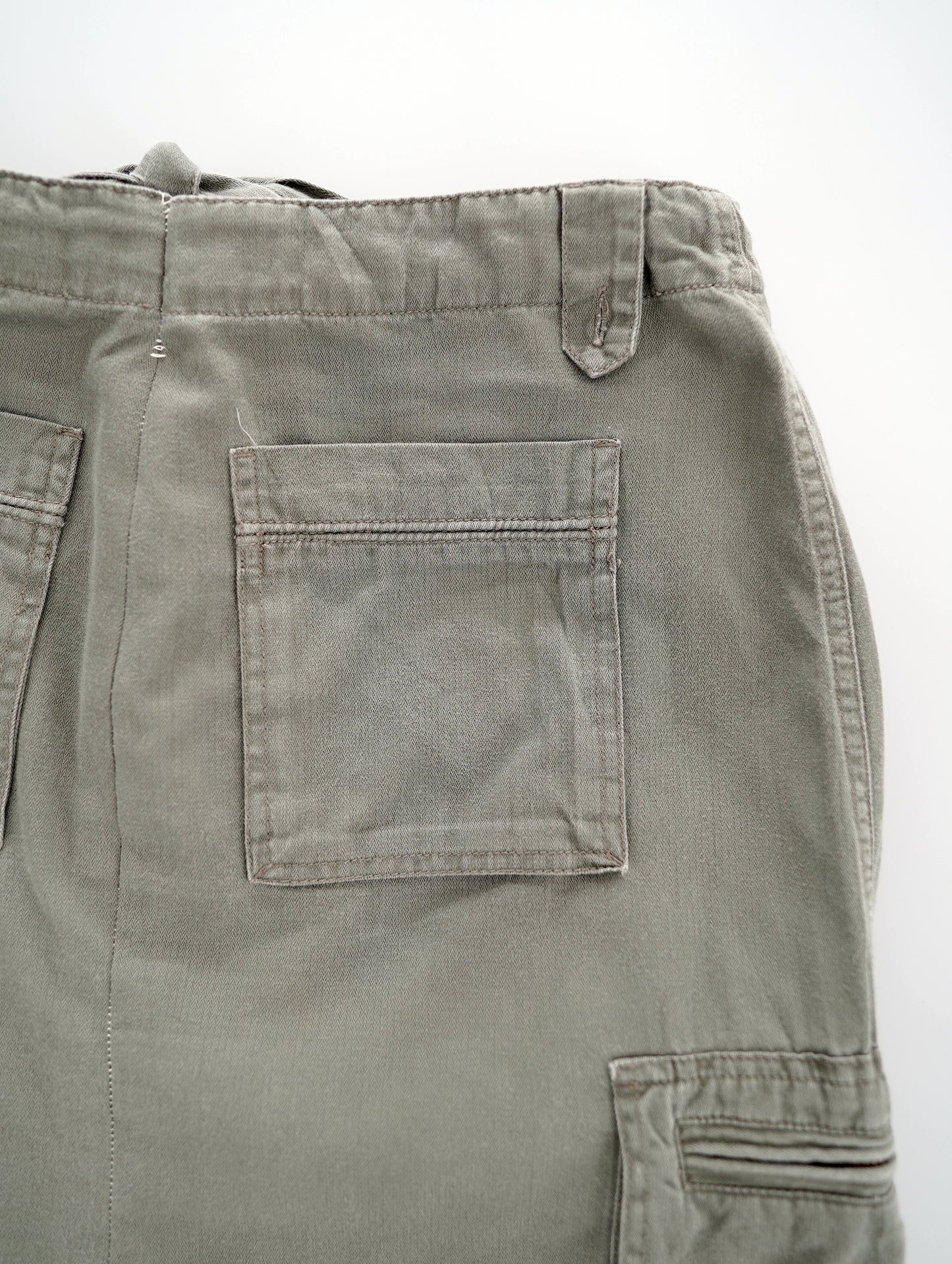 militaly cargo long skirt