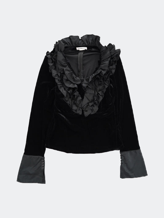 velours frill tops